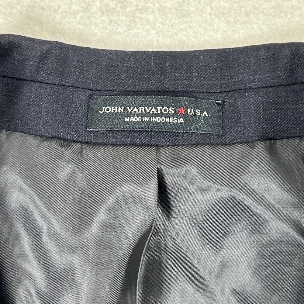 John Varvatos USA Blazer Mens 40R‎ Navy Wool Premium Tailored Two Button Jacket